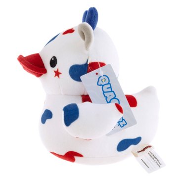 Quackerz Patriotic Cow Duck Plush, 6"