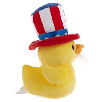 Quackerz Patriotic Uncle Sam Duck Plush, 6"