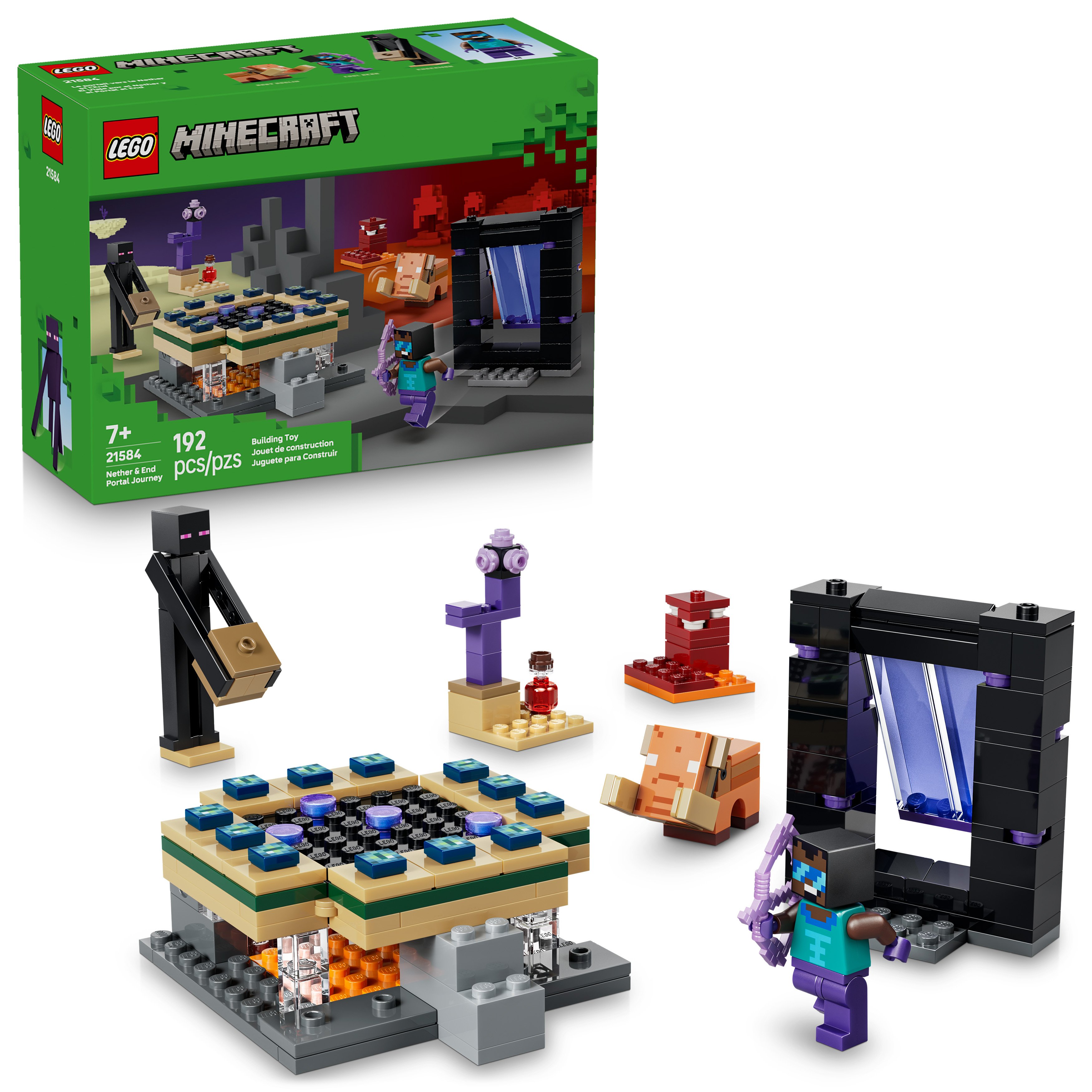 LEGO Minecraft Nether & End Portal Journey Building Set - Shop Lego ...