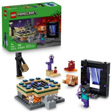 LEGO Minecraft Nether & End Portal Journey Building Set, 192 pc