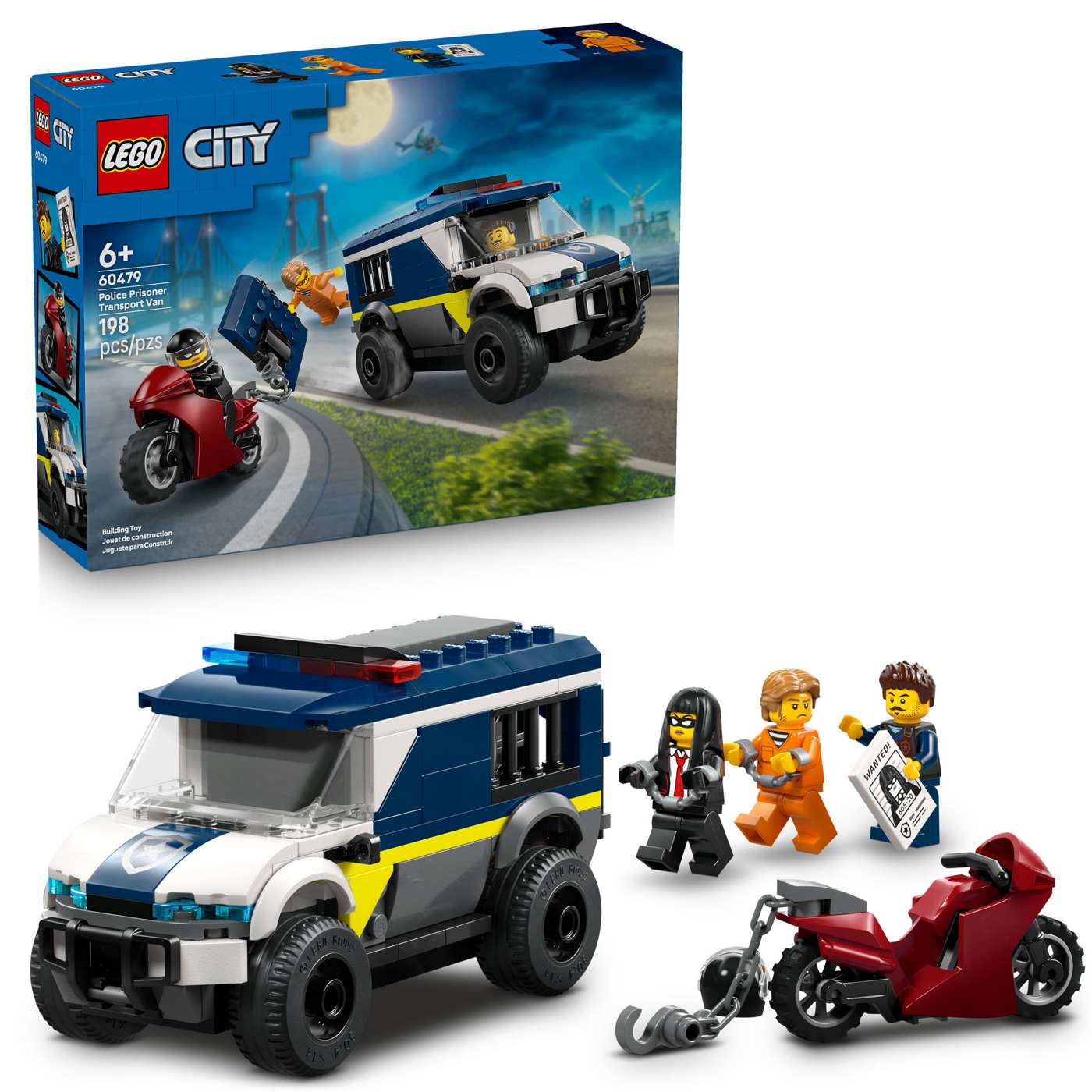 LEGO City Police Prisoner Transport Van Building Set; image 1 of 8
