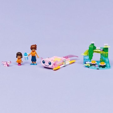 LEGO Friends Axolotl Adventure Boat Building Set, 95 pc