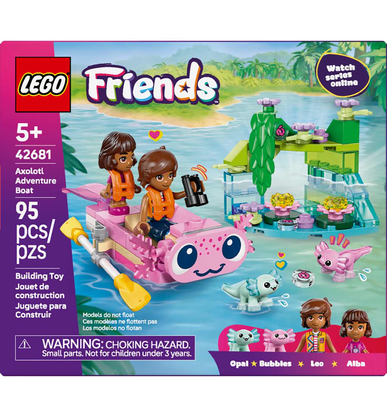 LEGO Friends Axolotl Adventure Boat Building Set; image 4 of 8