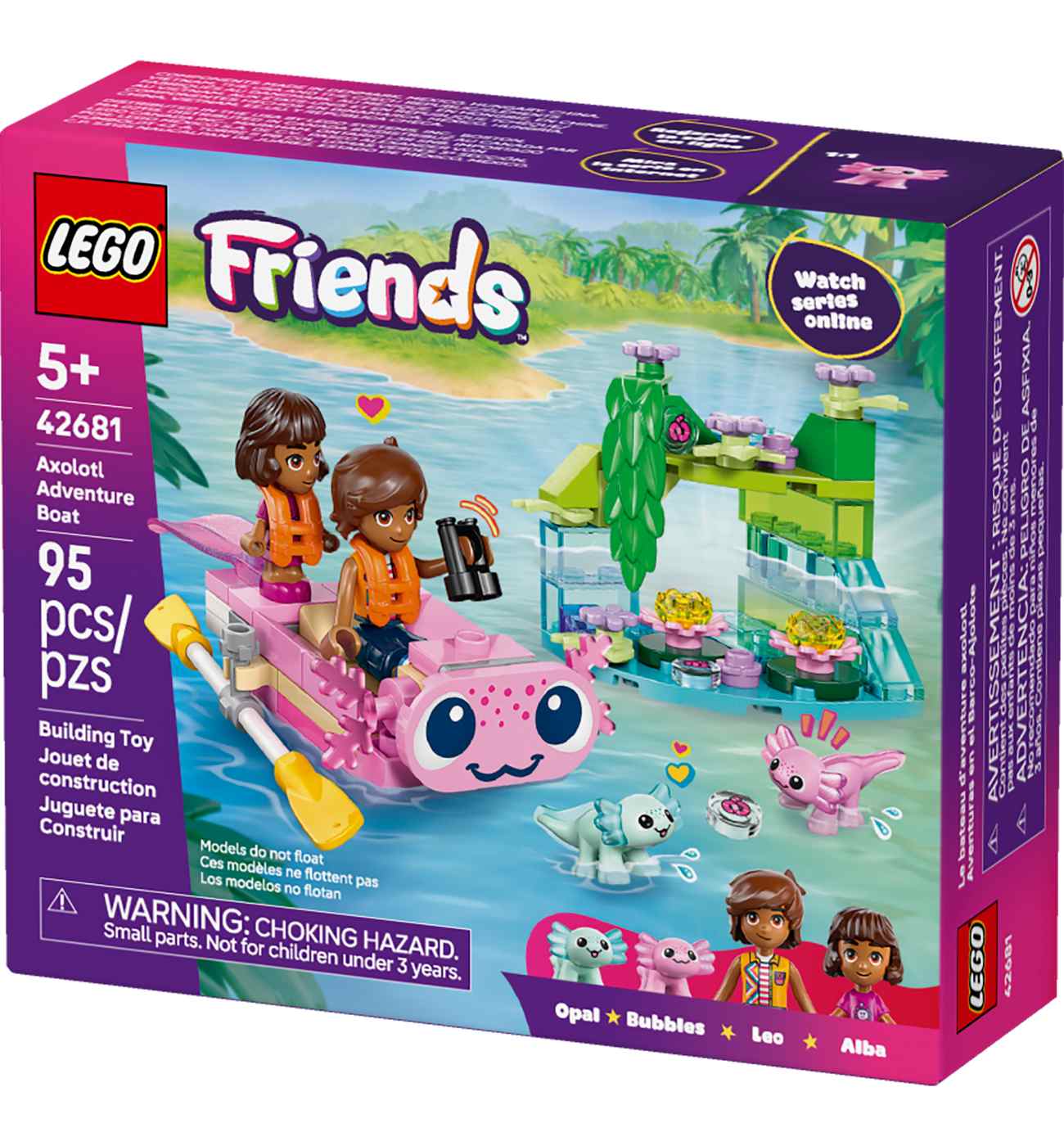 LEGO Friends Axolotl Adventure Boat Building Set; image 8 of 8