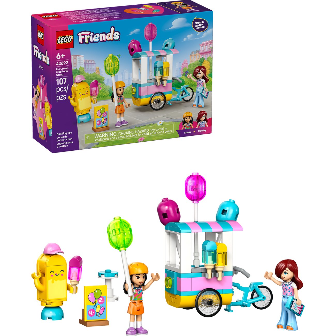 LEGO Friends Ice Cream & Balloon Stand Building Set - Shop Lego ...