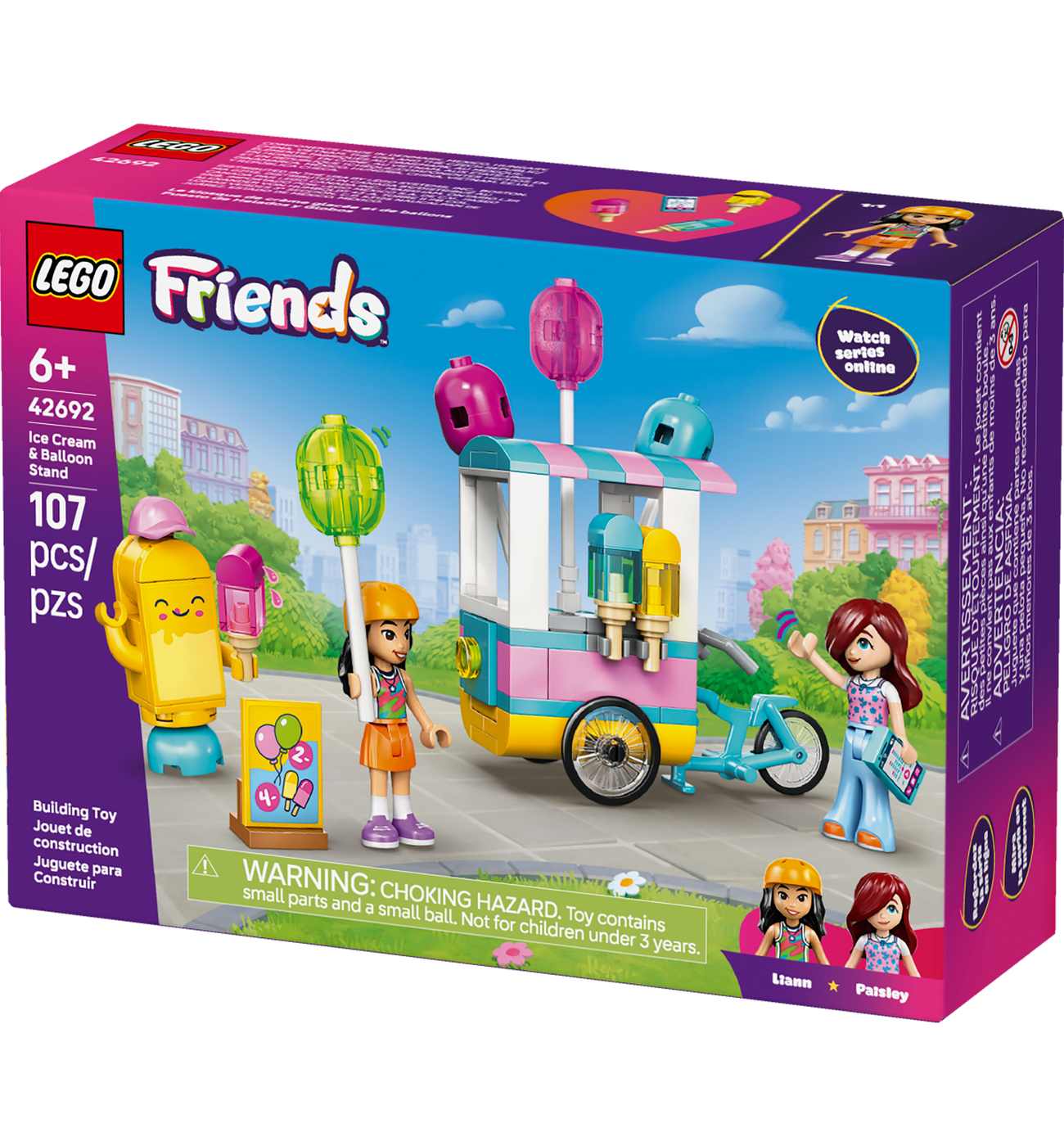 LEGO Friends Ice Cream & Balloon Stand Building Set; image 2 of 8