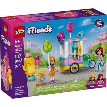 LEGO Friends Ice Cream & Balloon Stand Building Set, 107 pc