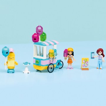 LEGO Friends Ice Cream & Balloon Stand Building Set, 107 pc