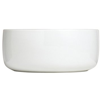our goods Round White Porcelain Cereal Bowl, 5.5"
