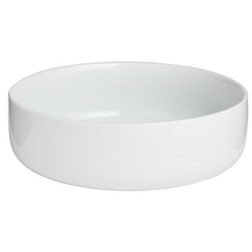 our goods Round White Porcelain Pasta Bowl, 8"