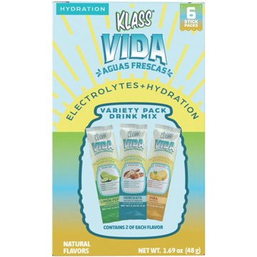 Klass Vida Aguas Frescas Electrolytes + Hydration Variety Stick Packs