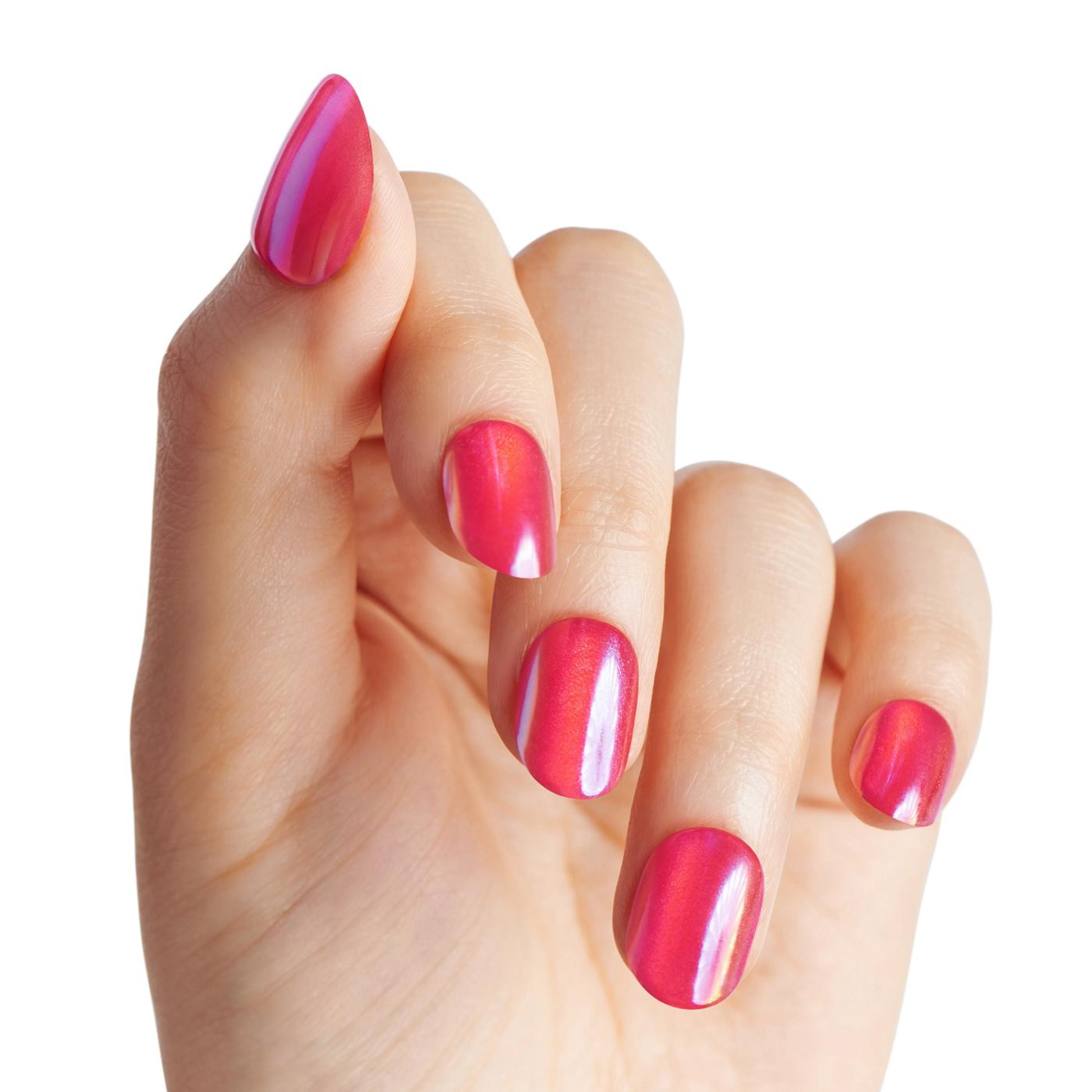 KISS imPRESS Color FX No Glue Press-On Manicure Nails - Floating Nails (Pink Oval Short Nails); image 3 of 7
