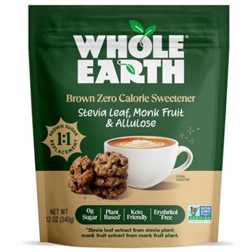 Whole Earth Sweetener Company Brown Zero Calorie Sweetener, 12 oz