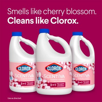 Clorox Scentiva Bleach - Cherry Blossom & Peach, 81 oz