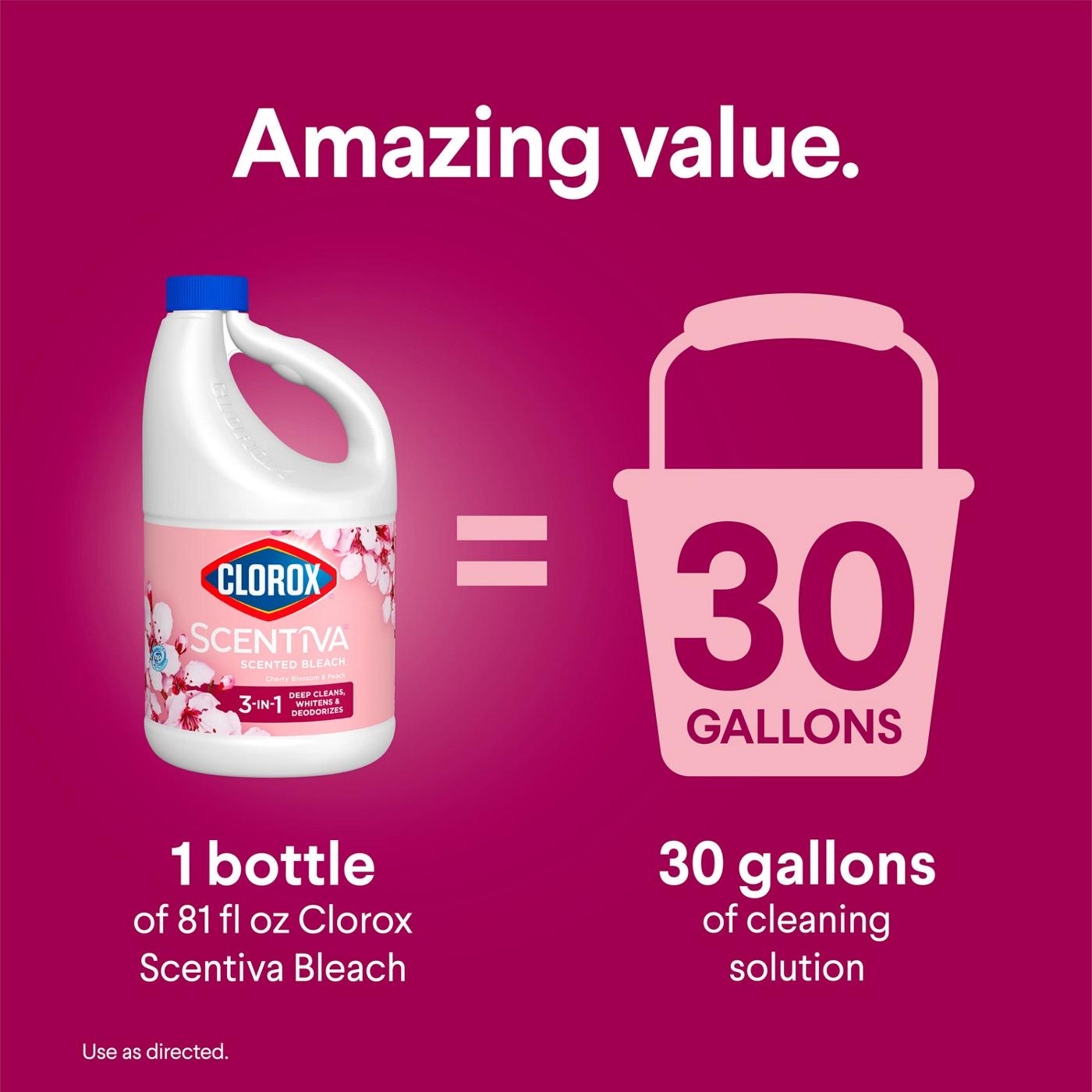 Clorox Scentiva Bleach - Cherry Blossom & Peach; image 9 of 10