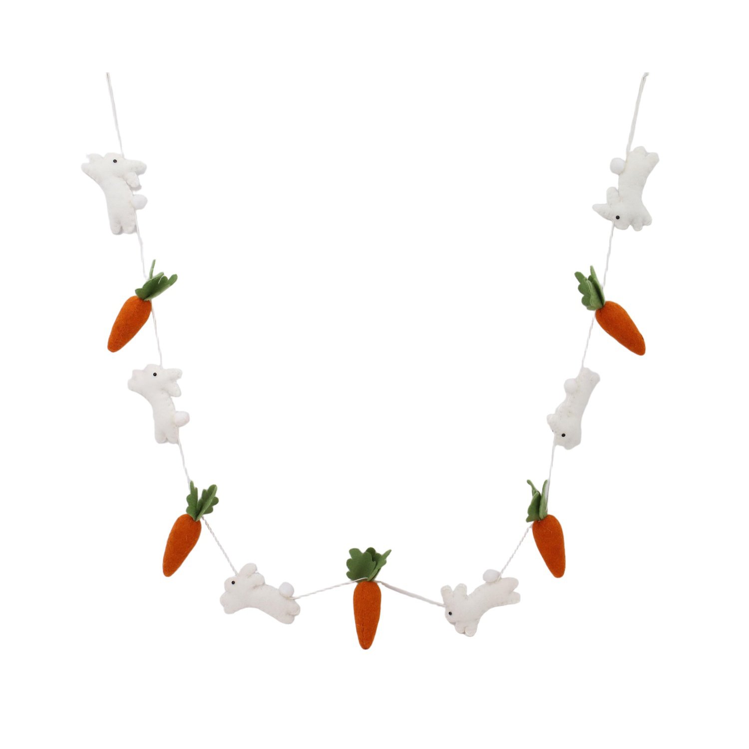 Destination Holiday Carrots & Bunnies Felt Easter Garland - Shop ...