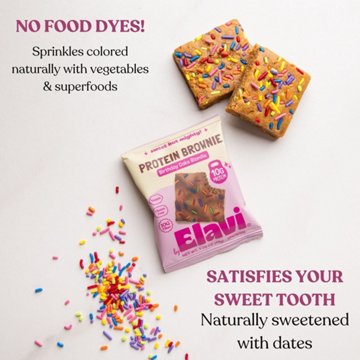 Elavi Birthday Cake Blondie  Protein Brownie