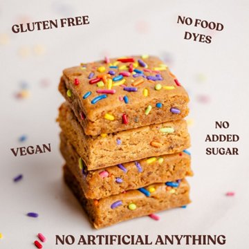 Elavi Birthday Cake Blondie  Protein Brownie