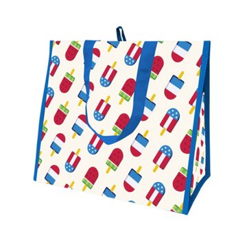 Destination Holiday Freedom Pops Patriotic Insulated Reusable Shopping Bag, Extra Large