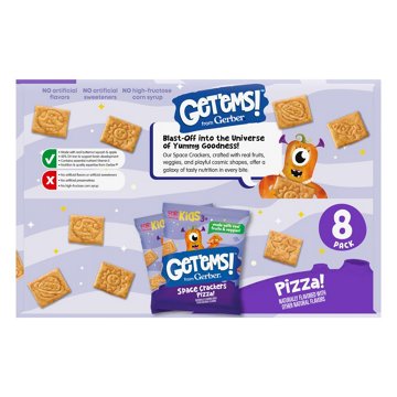 Get'ems! Space Crackers - Pizza, 1 oz Pouches