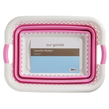 our goods Collapsible Laundry Basket - Pink