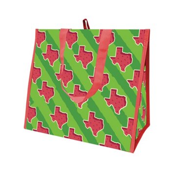 Destination Holiday Texas Watermelon Insulated Reusable Shopping Bag, Small