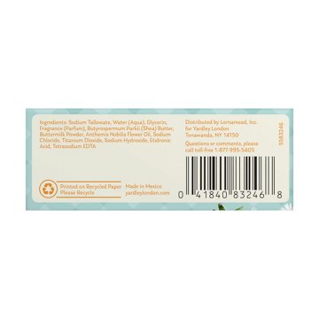 Yardley London Chamomile Flower Nourishing Baby Bar, 4 oz