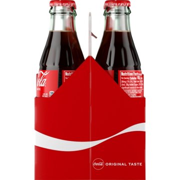Coca-Cola Cane Sugar Soda Soft Drink 6 pk Glass Bottles