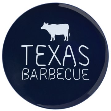 Henry's Cook Round Texas Barbecue Stoneware Plate, 13"