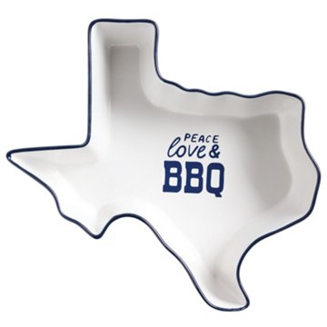 Henry's Cook 13" Texas Peace Love & BBQ Stoneware Serving Bowl