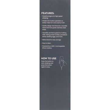 Rorence Rechargeable Frother & Stand