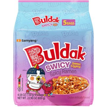 Samyang Buldak Swicy Sweet & Spicy Ramen Instant Soup Packs