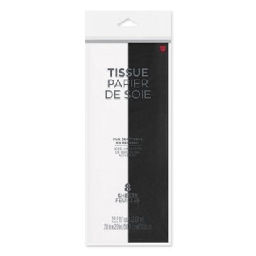 American Greetings Black & White Graduation Gift Tissue Paper, 8 ct, 20" x 20"