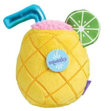 Woof & Whiskers Pina Colada Plush Dog Toy
