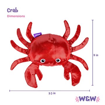 Woof & Whiskers Crab Dog Toy