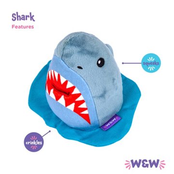 Woof & Whiskers Shark Dog Toy