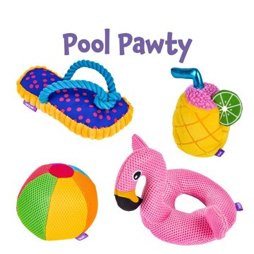 Woof & Whiskers Beach Ball Dog Toy