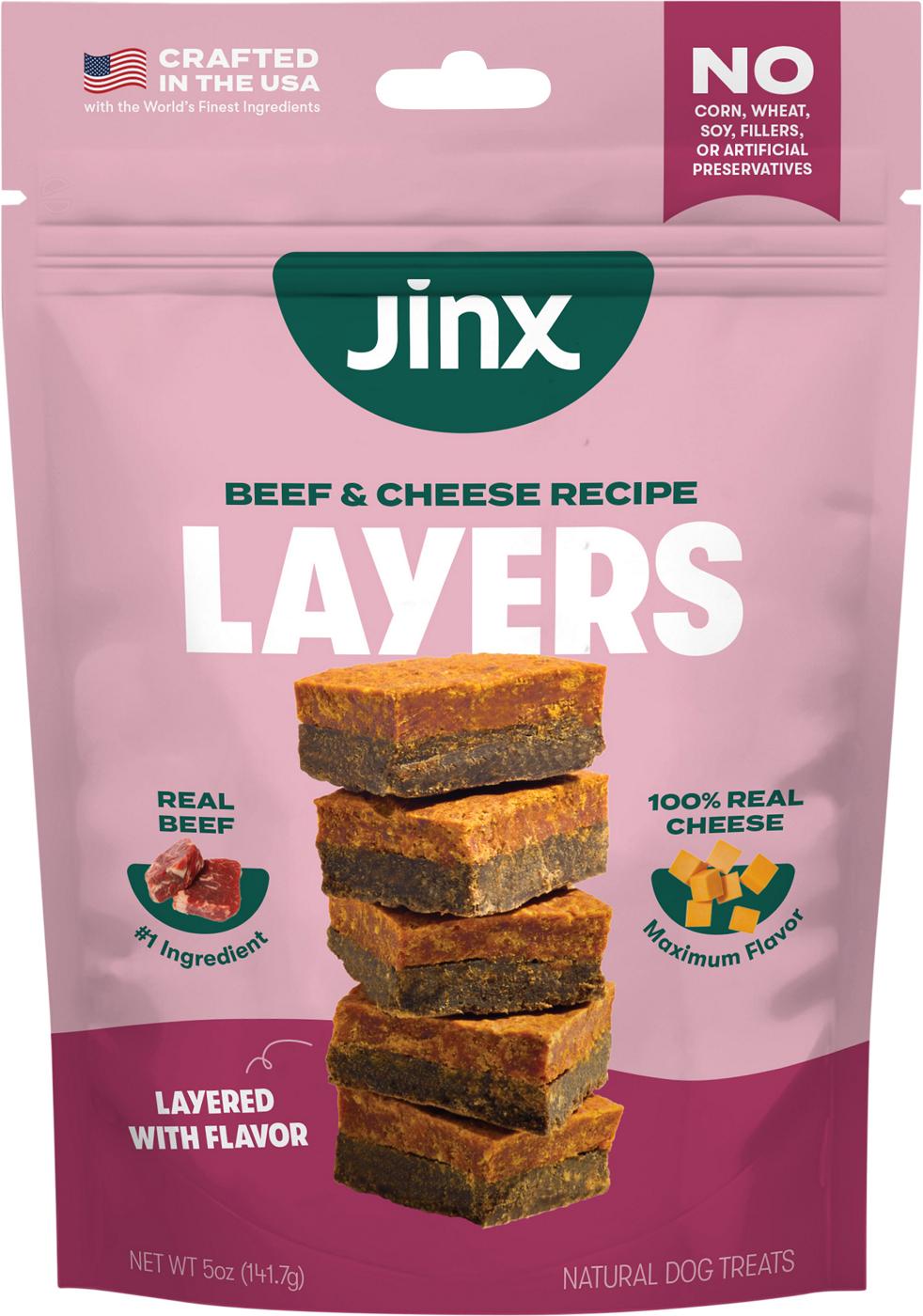 Jinx Layers Dog Treats - Beef & Cheese; image 1 of 2