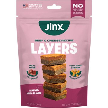 Jinx Layers Dog Treats - Beef & Cheese, 5 oz