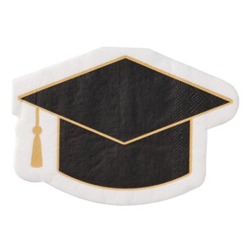 Destination Holiday Graduation 2026 Grad Cap Napkins, 16 ct