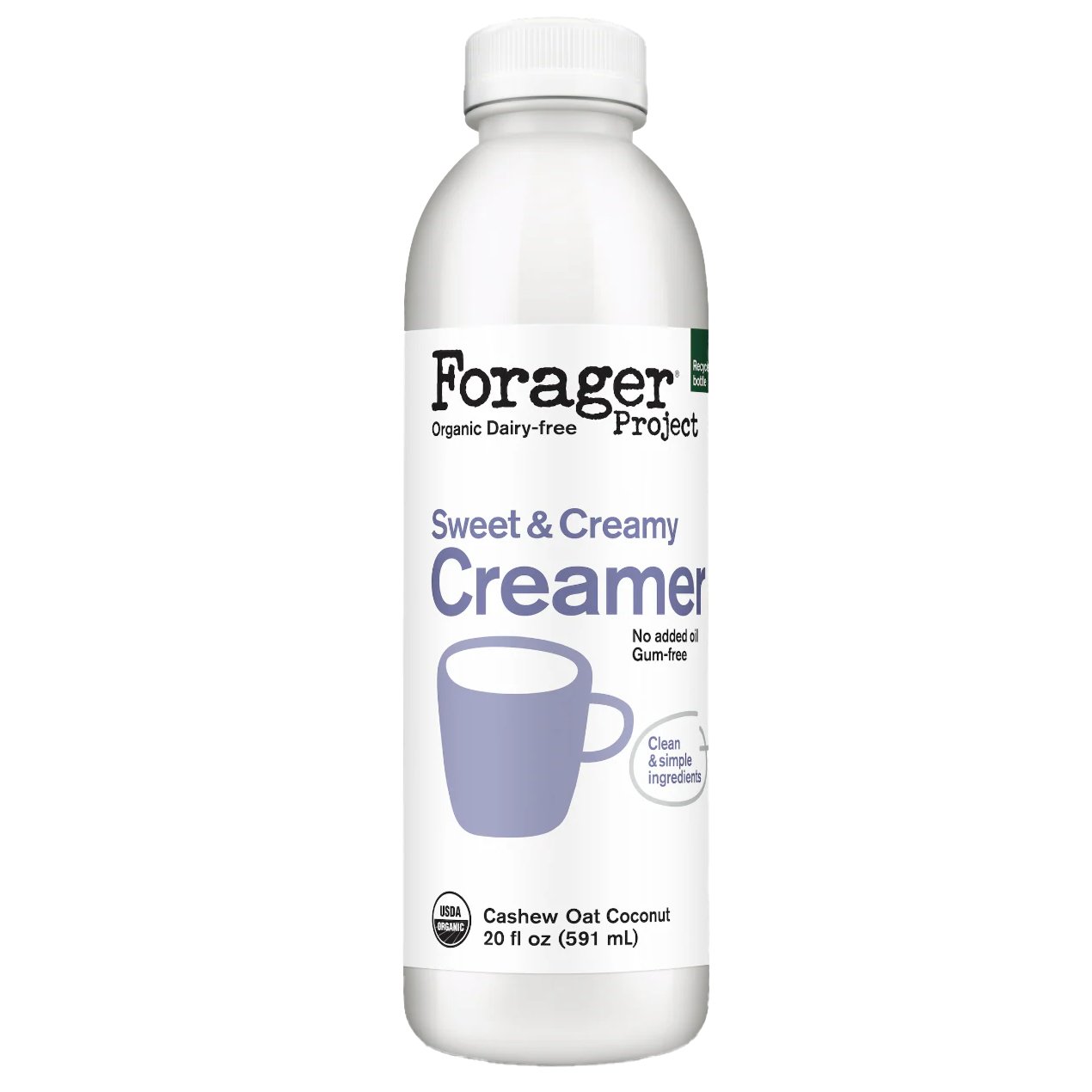 Forager Project Organic Sweet & Creamy Dairy-Free Creamer, 20 oz ...