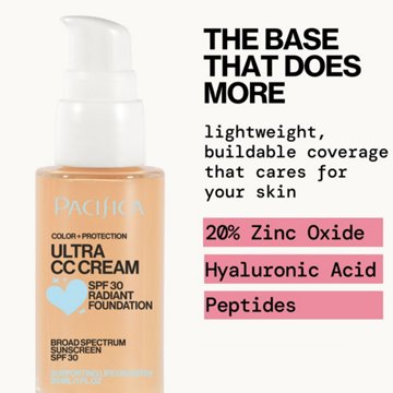 Pacifica CC Cream Radiant Foundation - Natural Medium SPF 30
