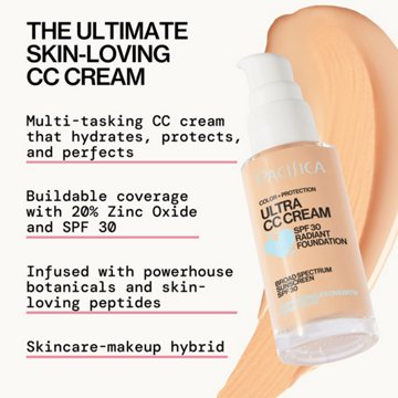 Pacifica CC Cream Radiant Foundation - Natural Medium SPF 30