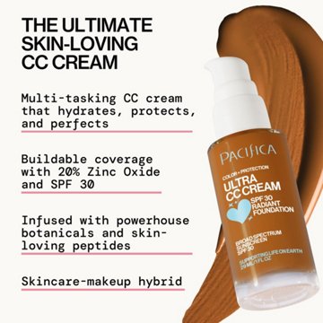 Pacifica CC Cream Radiant Foundation - Warm Tan SPF 30