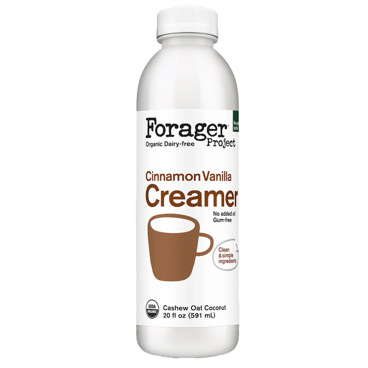Forager Project Organic Cinnamon Vanilla Dairy-Free Creamer, 20 oz