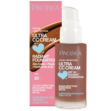 Pacifica CC Cream Cool Deep SPF 30 Radiant Foundation, 1 oz