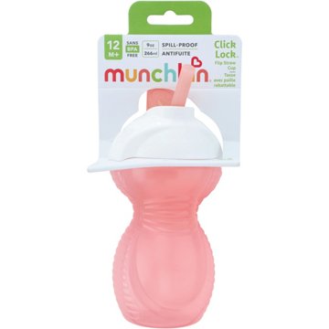 Munchkin Click Lock Flip Straw 9 oz Cup for 12+ Months