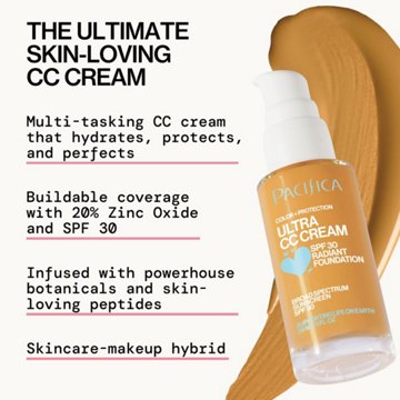 Pacifica CC Cream Radiant Foundation - Warm Medium SPF 30