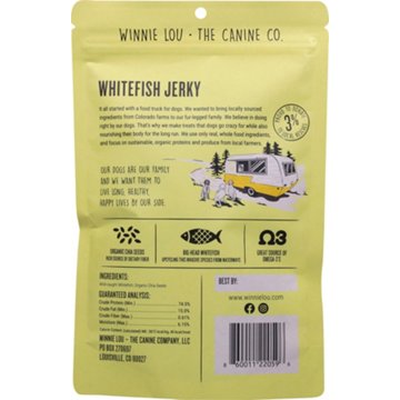 Winnie Lou Whitefish Jerky Dog Treats, 2.5 oz