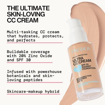 Pacifica CC Cream Radiant Foundation - Warm Light SPF 30